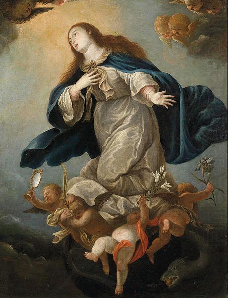 Circle of Mateo Cerezo the Younger Immaculate Virgin, formerly in the Chapel of Palacio de Penaranda, Spain china oil painting image